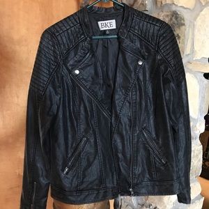Buckle Brand Black Pleather Jacket